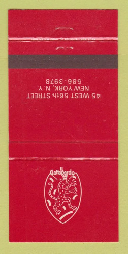 Matchbook cover il - matchbook,